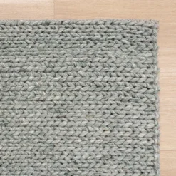 Wollteppich - Twist Grün